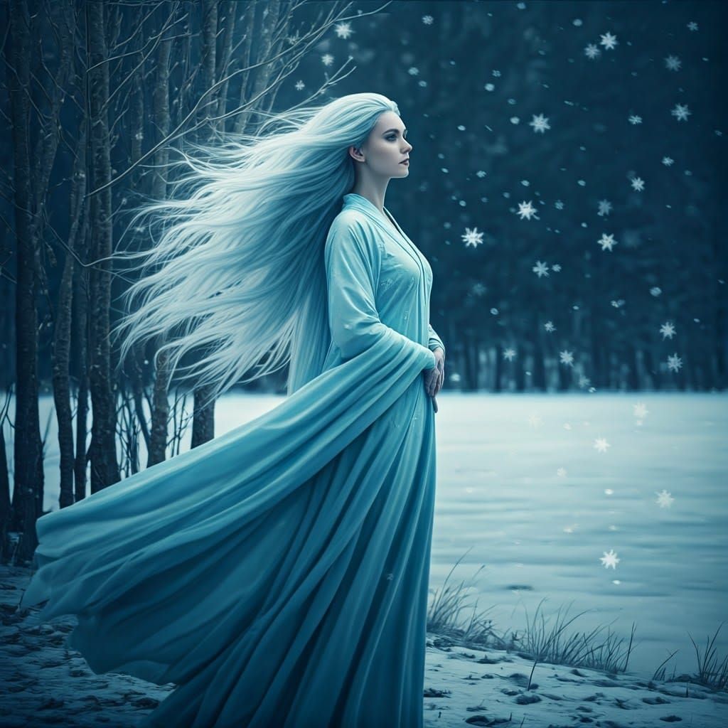 frozen girl
