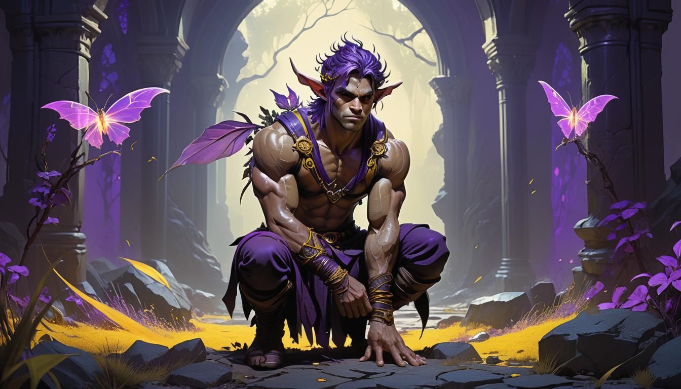 Grimdark Fae Concept Art in Hyper-Realistic Style