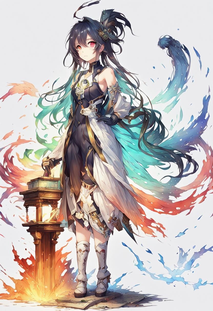 Fantasy Library in Anime Art Style, 4K HD