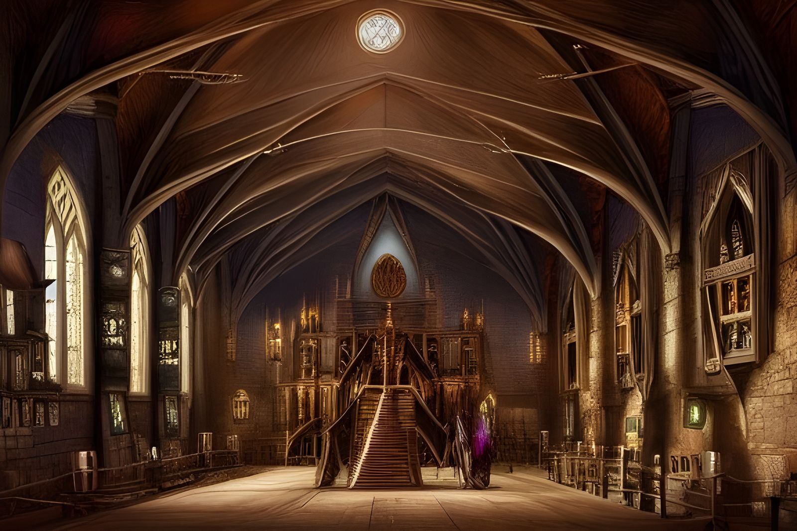 Halloween at Hogwarts: A Detailed Digital Painting
