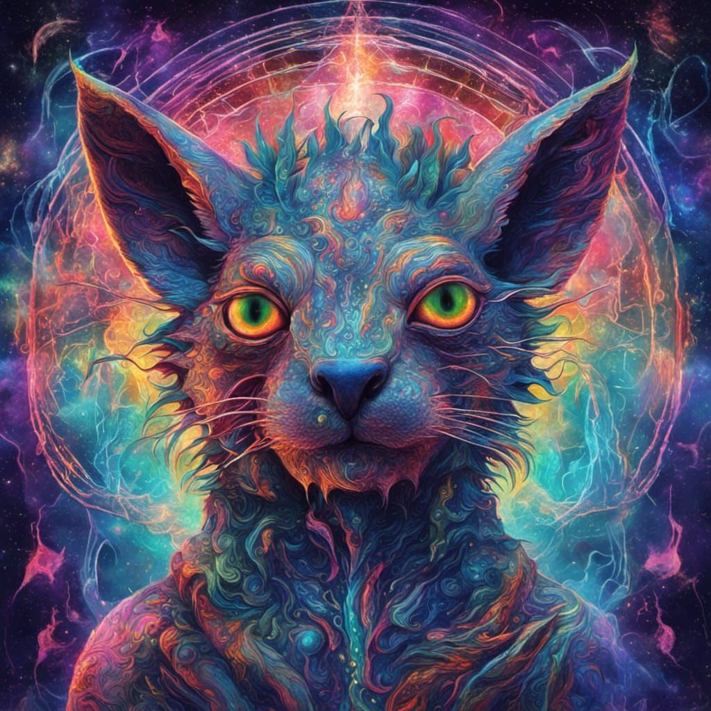 Holographic Chupacabra in Astral Cosmic Style
