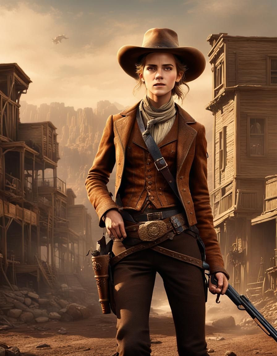 Emma Watson as Calamity Jane: Cinematic Western Art