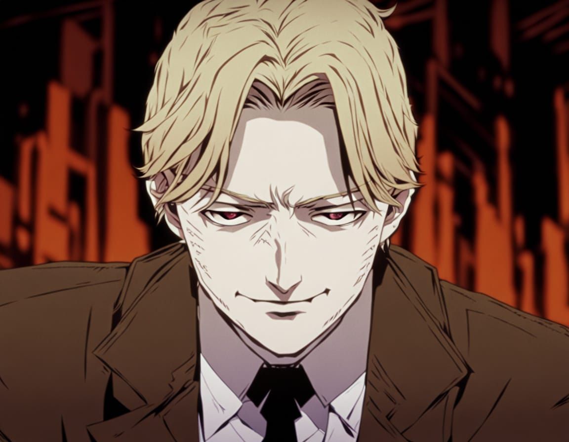 Johan Liebert in Dark Manga Style
