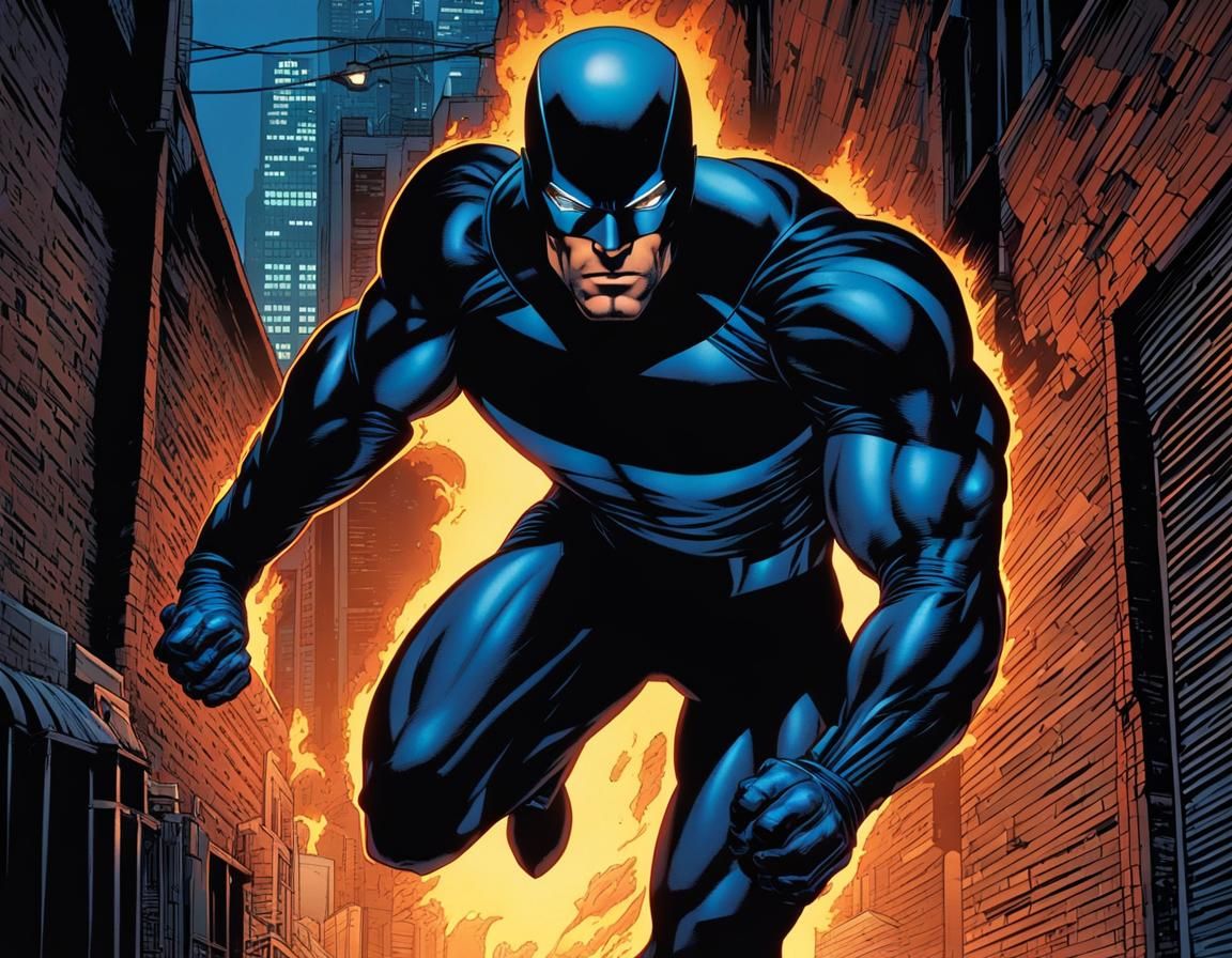 Comic Book Hero Activating Enhanced Senses