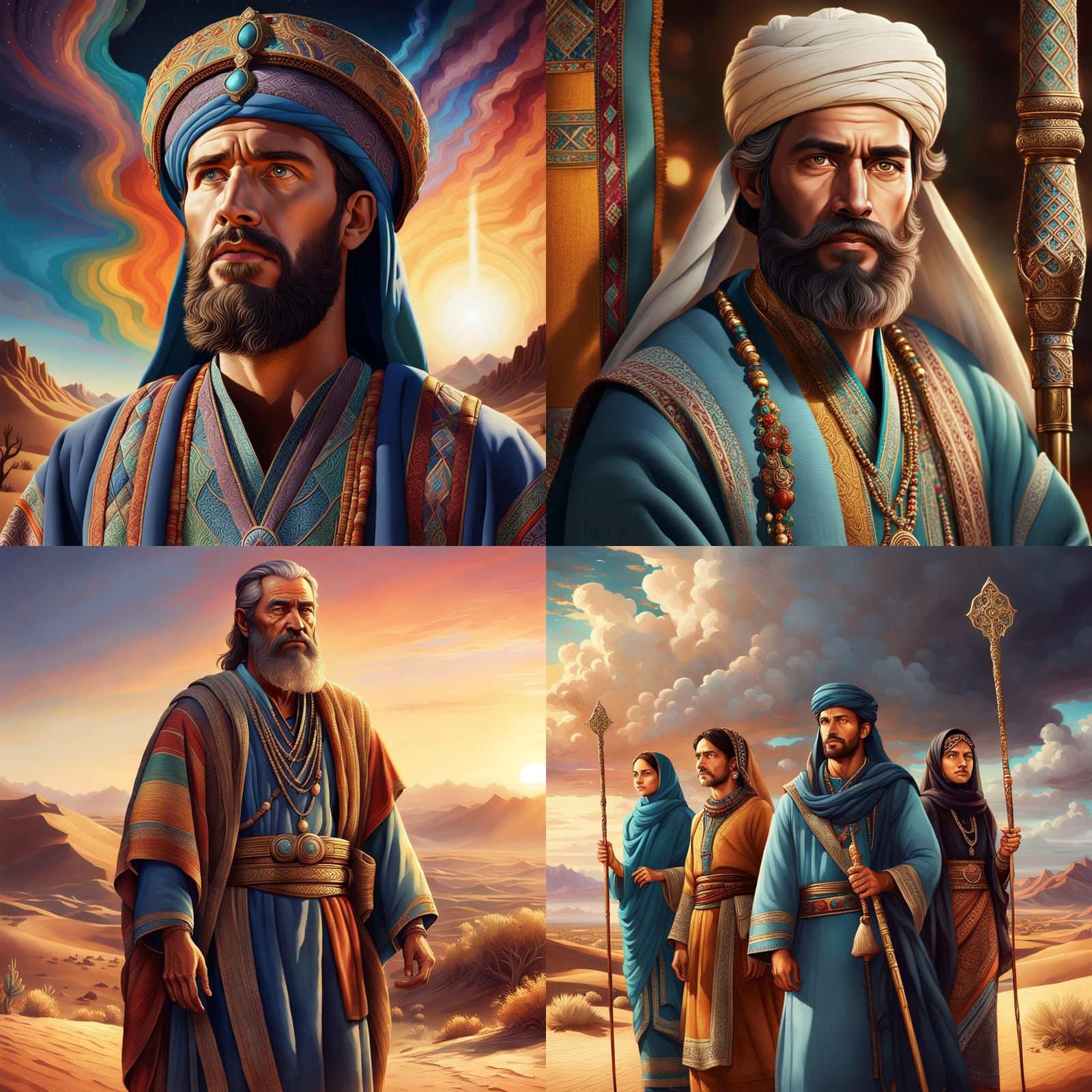 Jacob: Biblical Figure in Hyperrealistic Digital Art