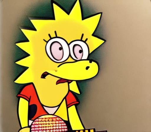 Lisa Simpson Plays Acoustic Guitar