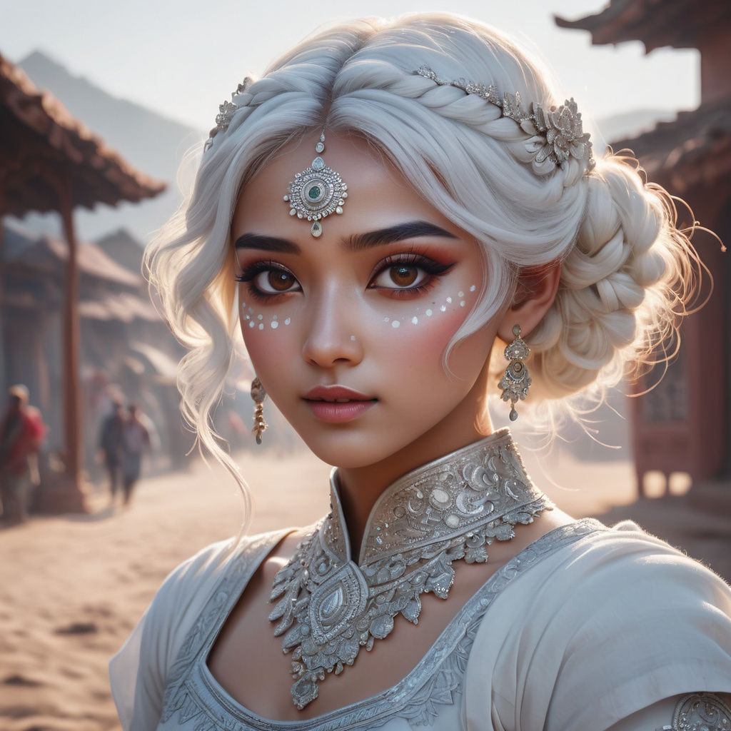 Kawaii Art Portrait with Hollywood Makeup