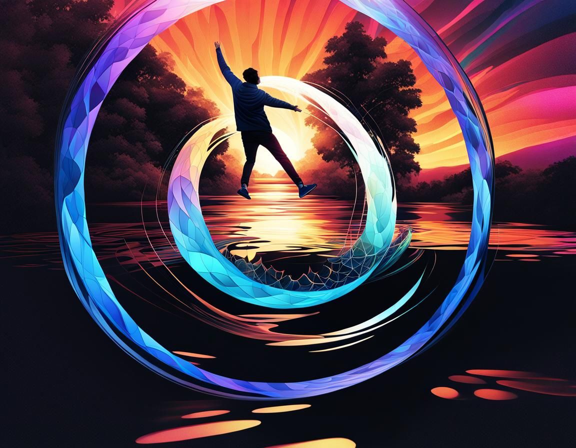 Mesmerizing Abstract Vector Art with Fractal Patterns