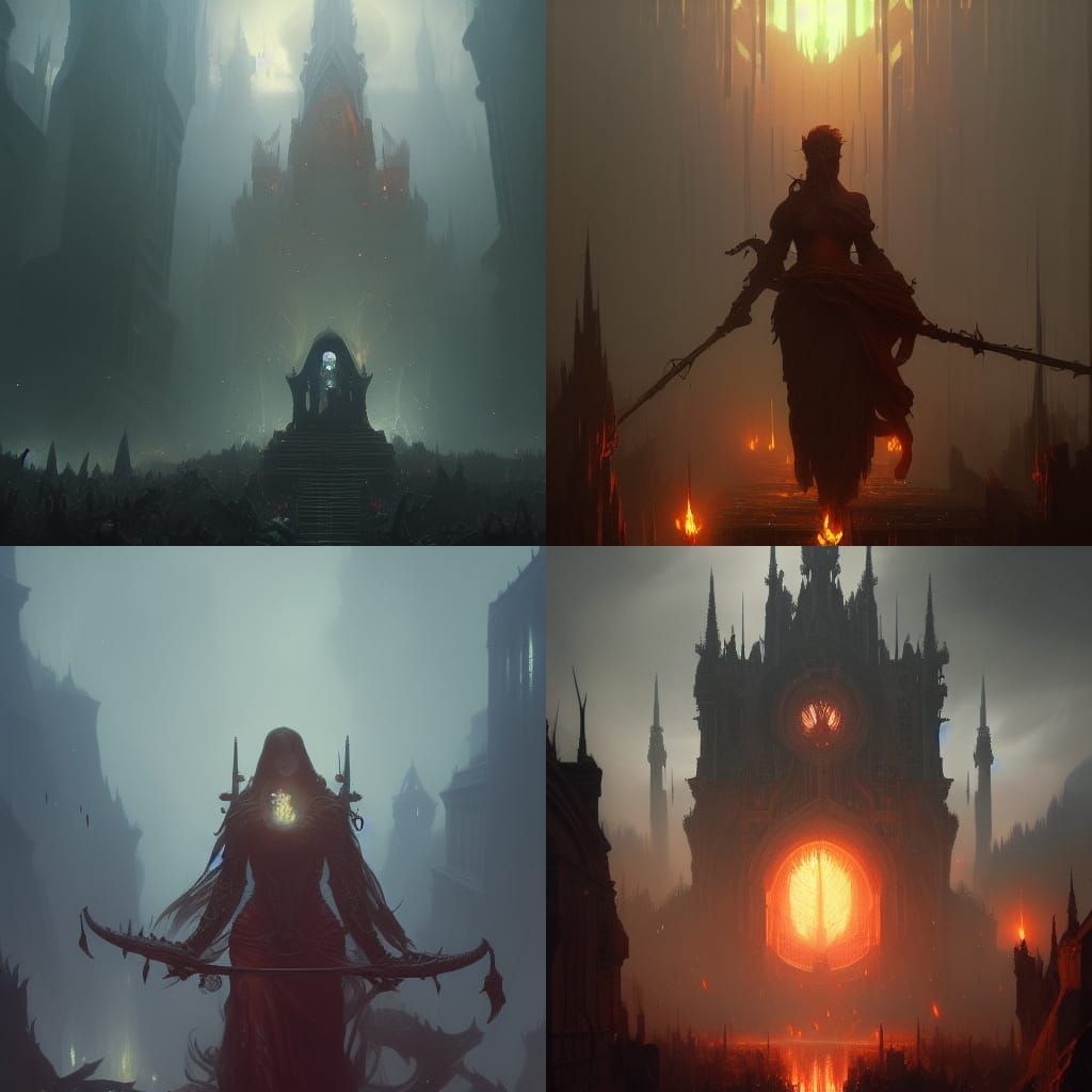 Hell: Dark Fantasy Concept Art in 8K Resolution