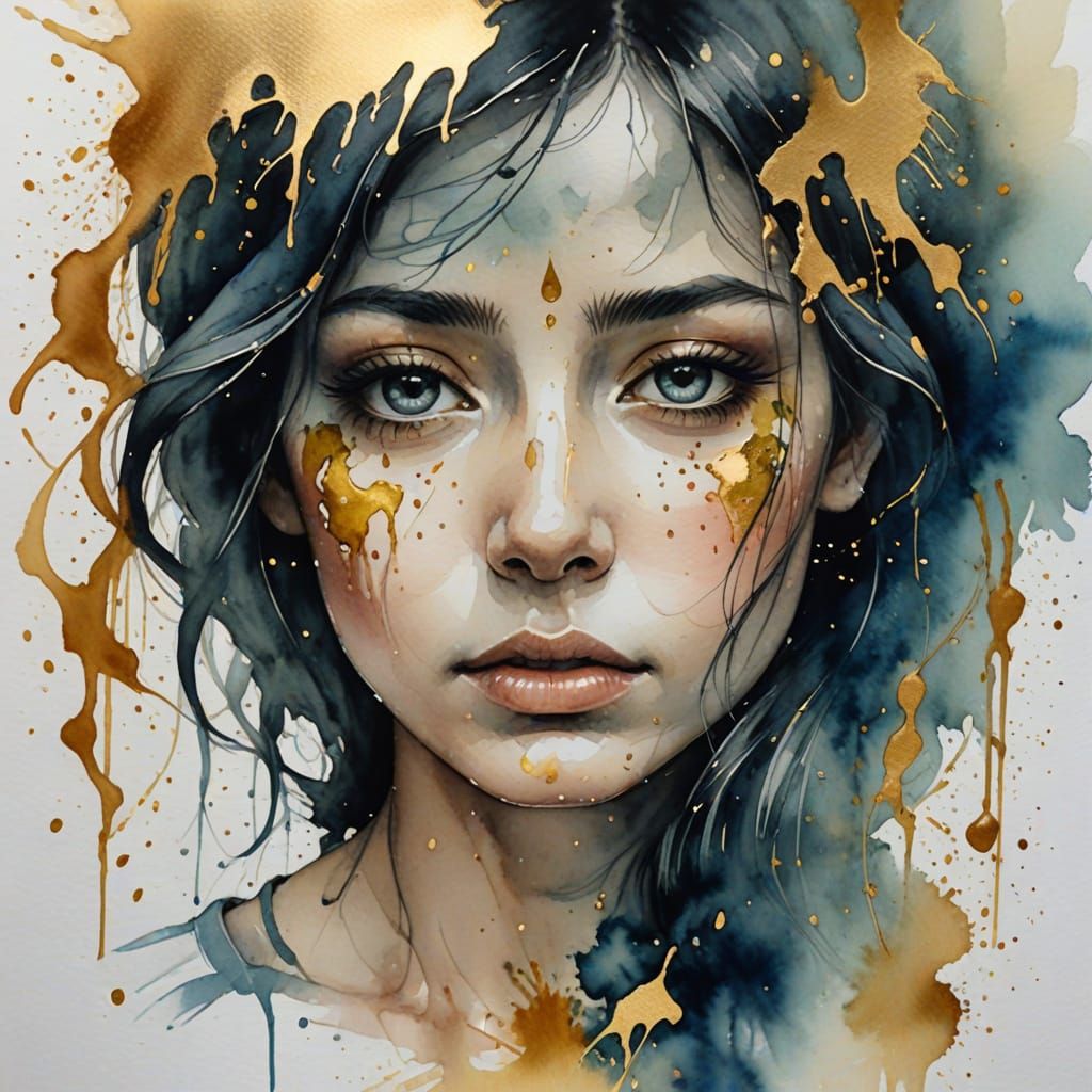 Emotional Purification in Golden Watercolours