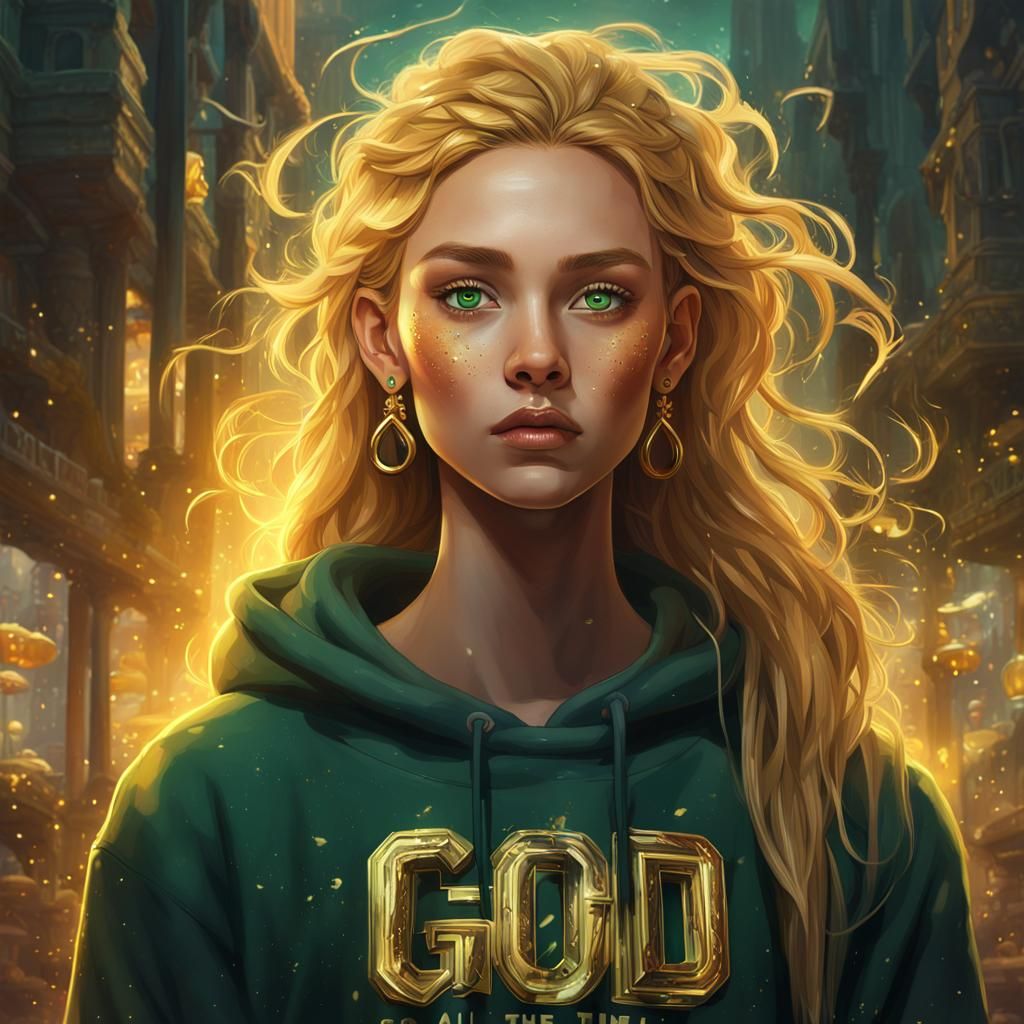 Girl with Golden Hair: Fantasy Concept Art