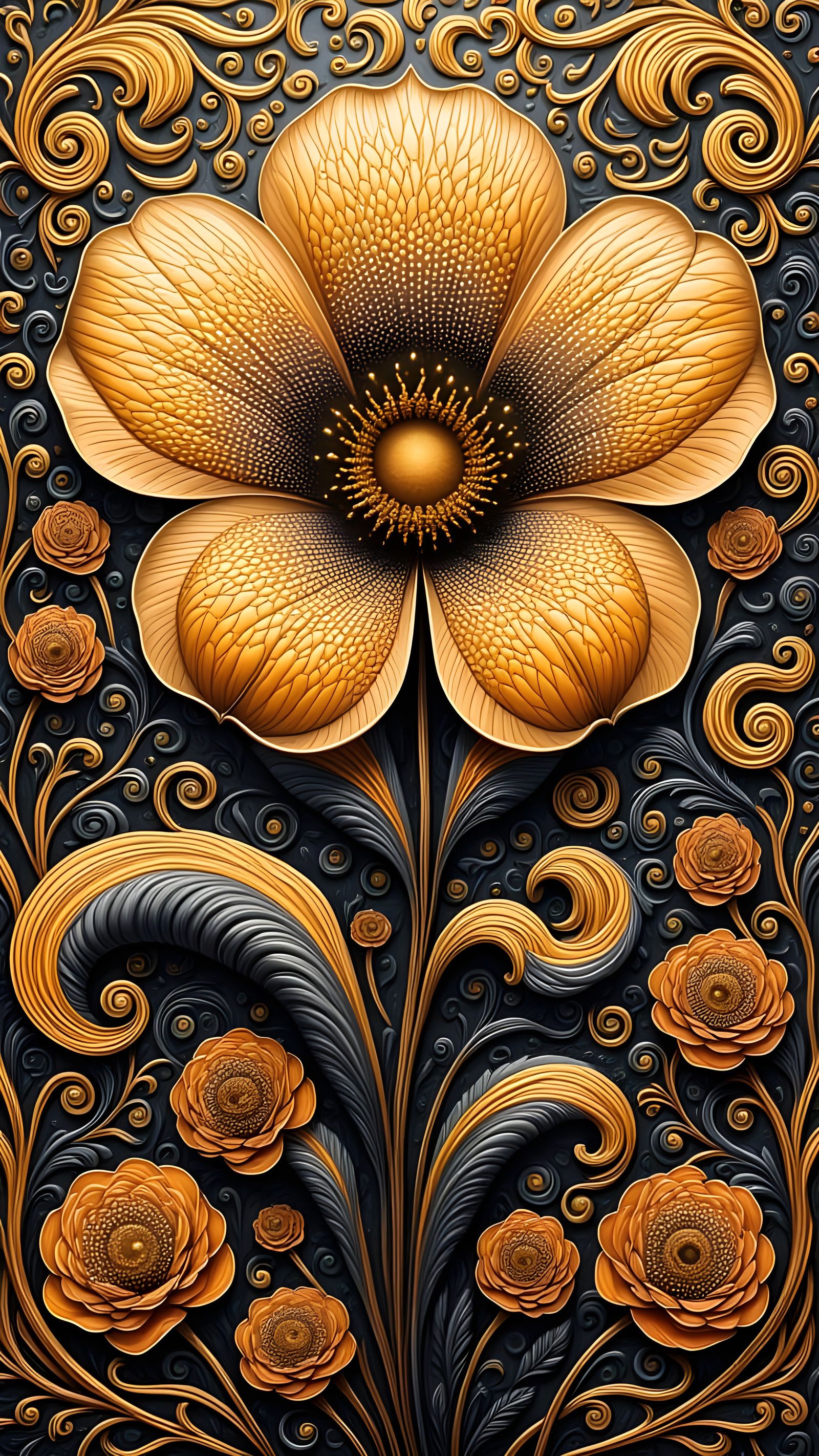 Retro Cartoon Floral Wonderland
