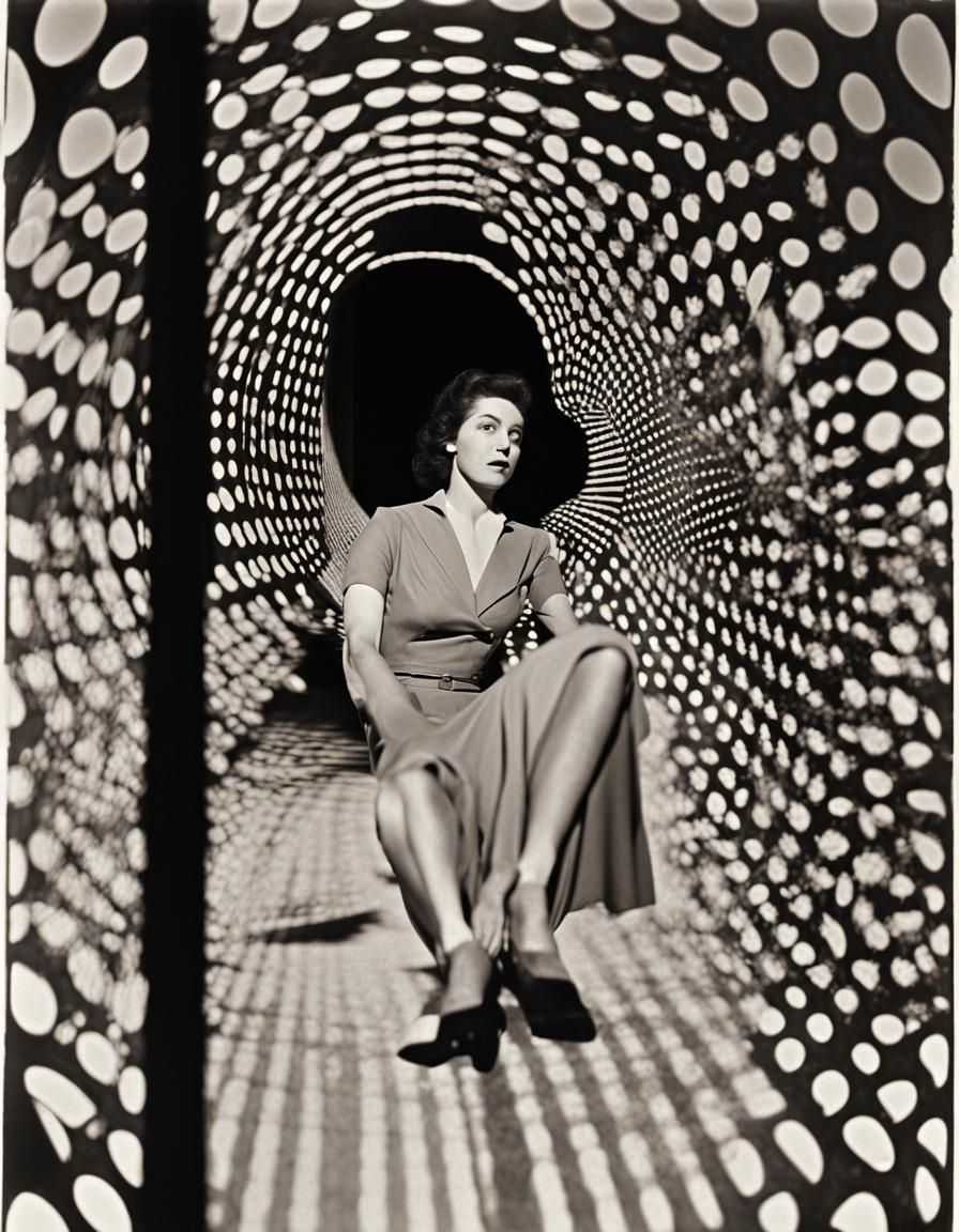 Loverose Tracks in Spirograph: Retro Noir Elastic Reality