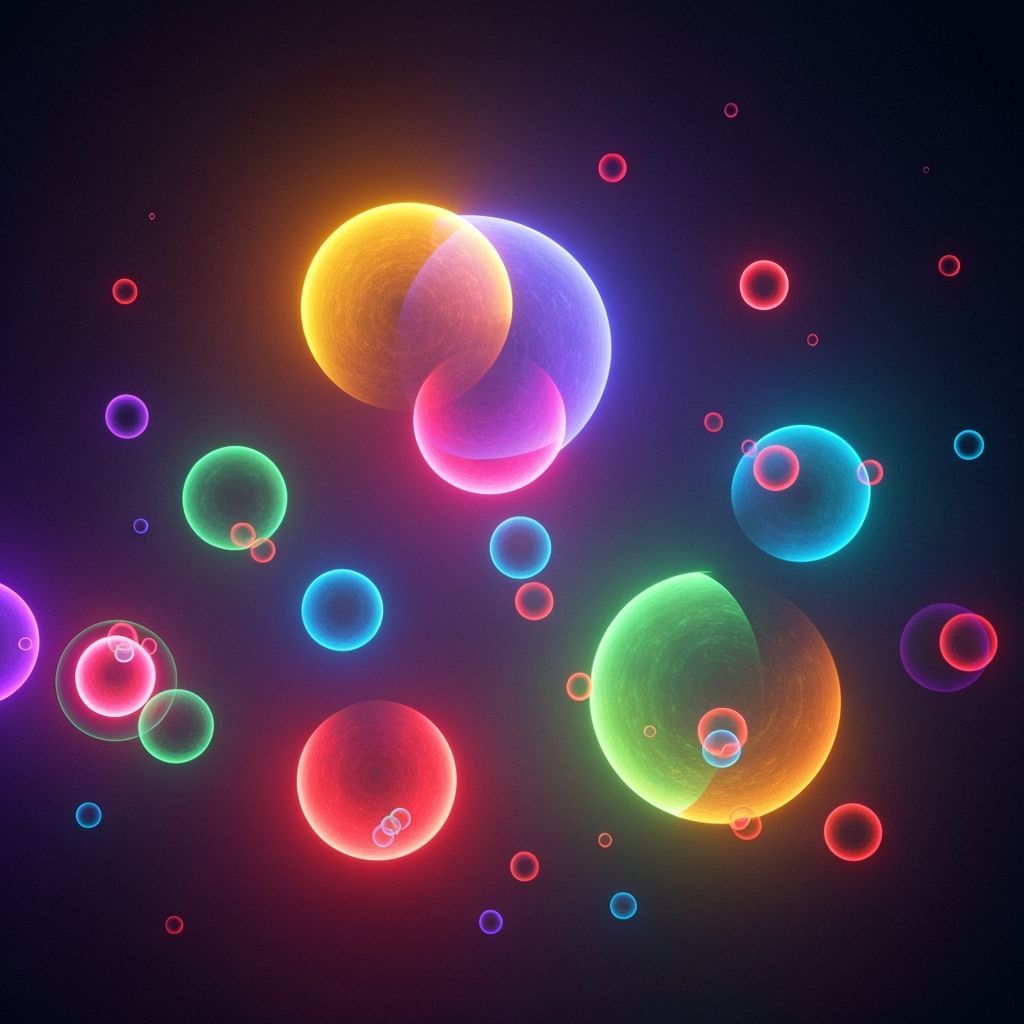 Surreal Glowing Phenomenon in Psychedelic Style