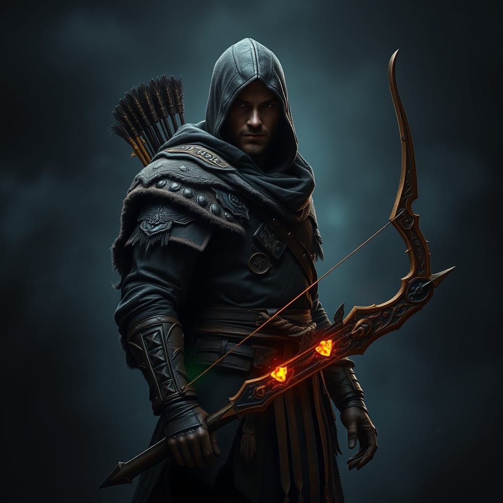 Mysterious Shadowdark Ranger Emerges from Darkness