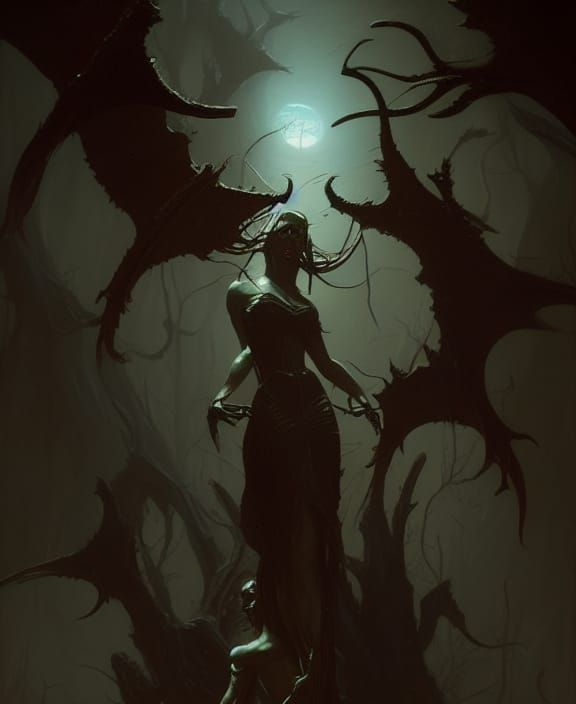 Epic Fantasy Landscape in a Dark Style