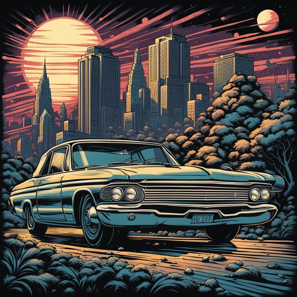 Retro 60s Style Comic Book Shirt Design