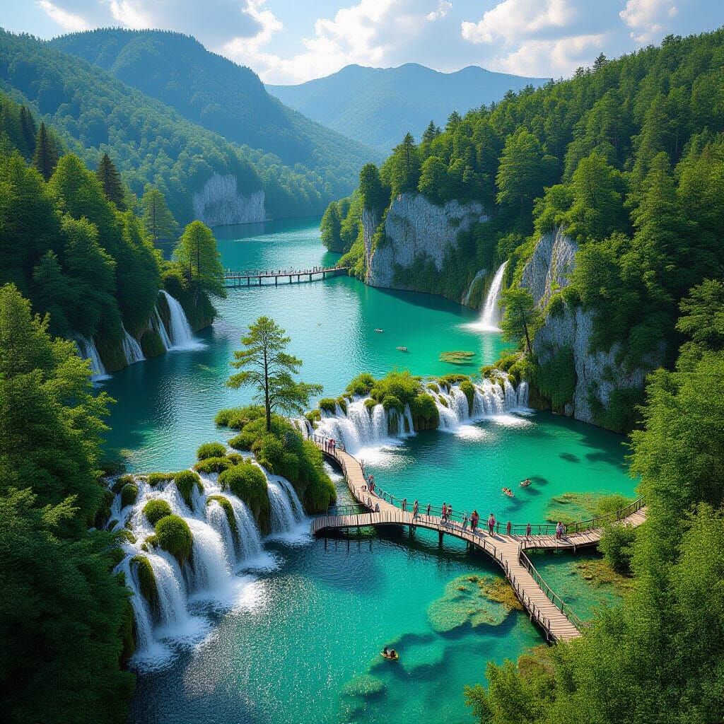 Plitvice Lakes National Park: Breathtaking Aerial View
