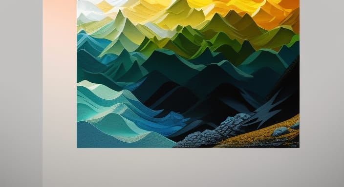 Gradient Mountain Range