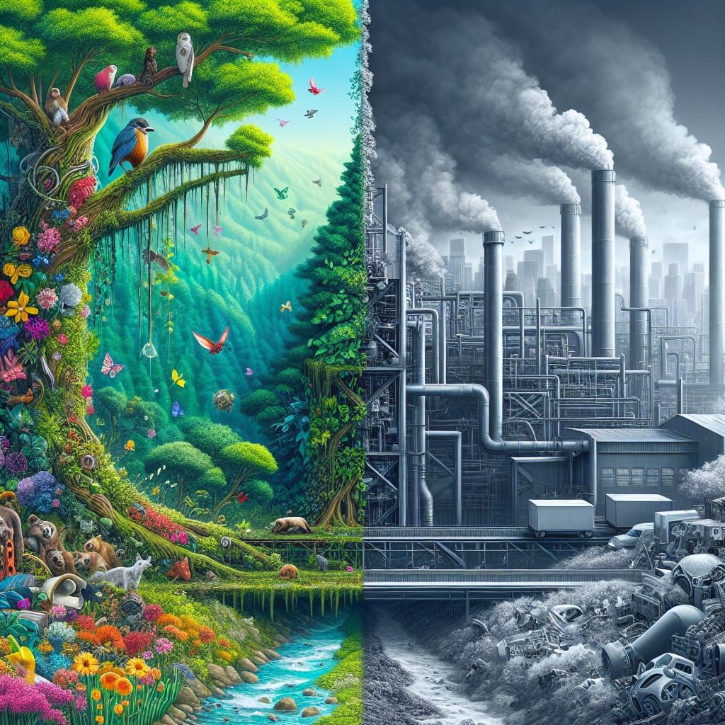 Nature vs. Industry: A Dichotomous Vision