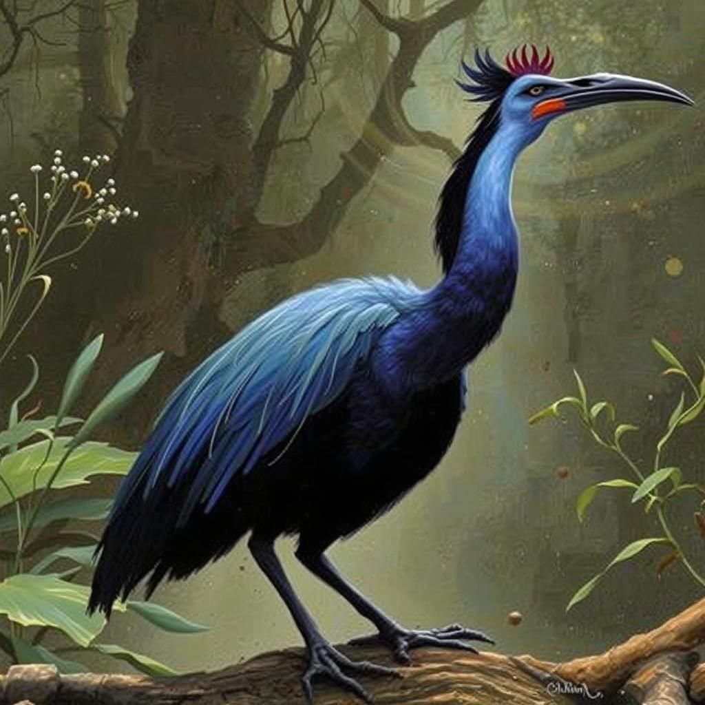 Mystical Figure by Dreamlike Lake in Surrealist Oil Painting