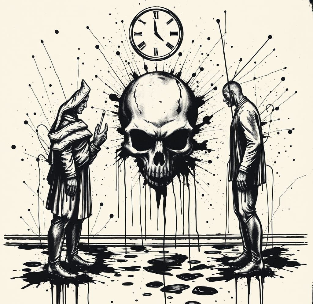 Abstract Ink Splatter: Institutional Challenge