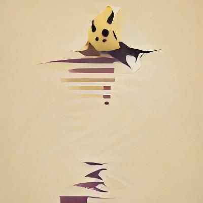 Minimalist Abstract Mimikyu Art