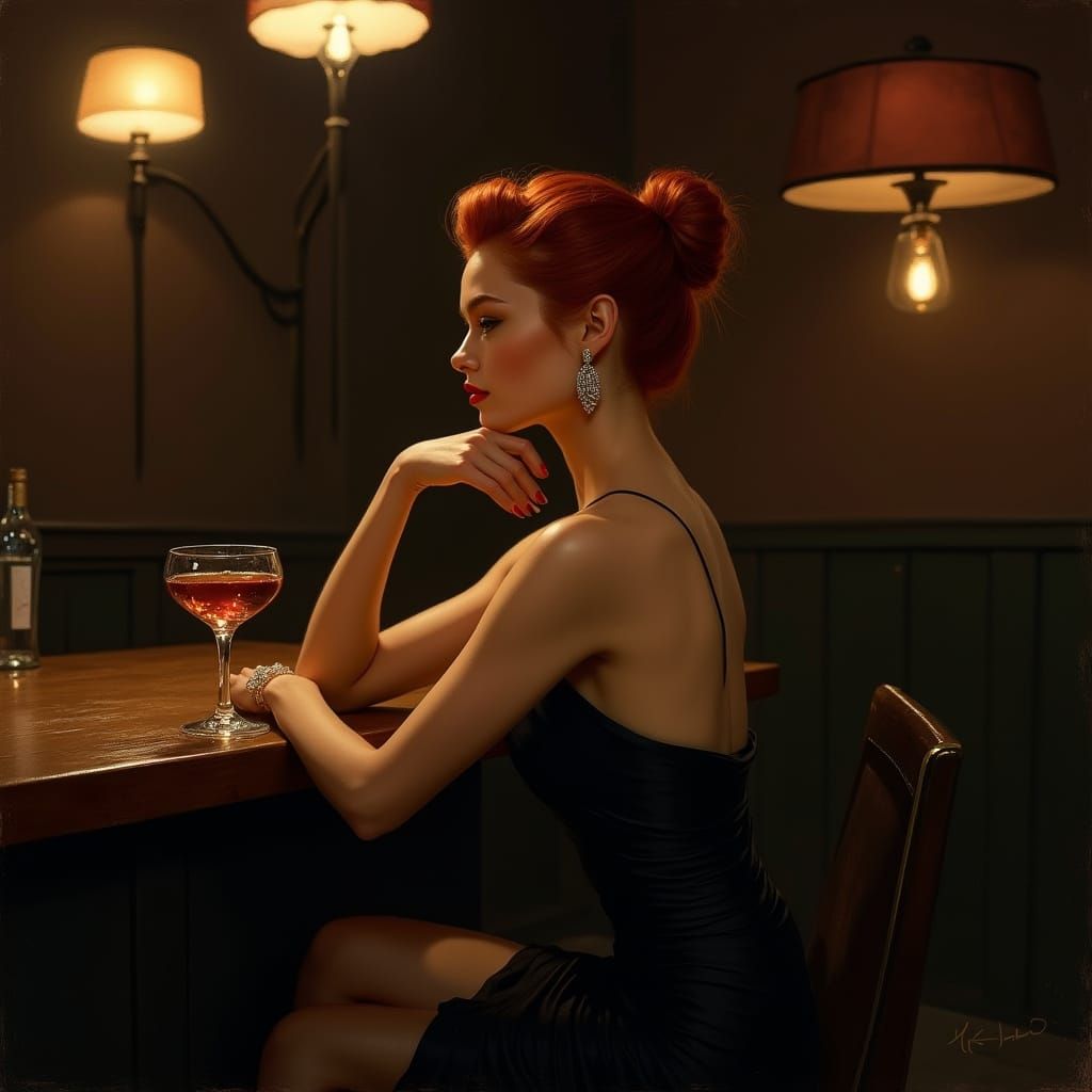 Midnight Siren in Film Noir Style