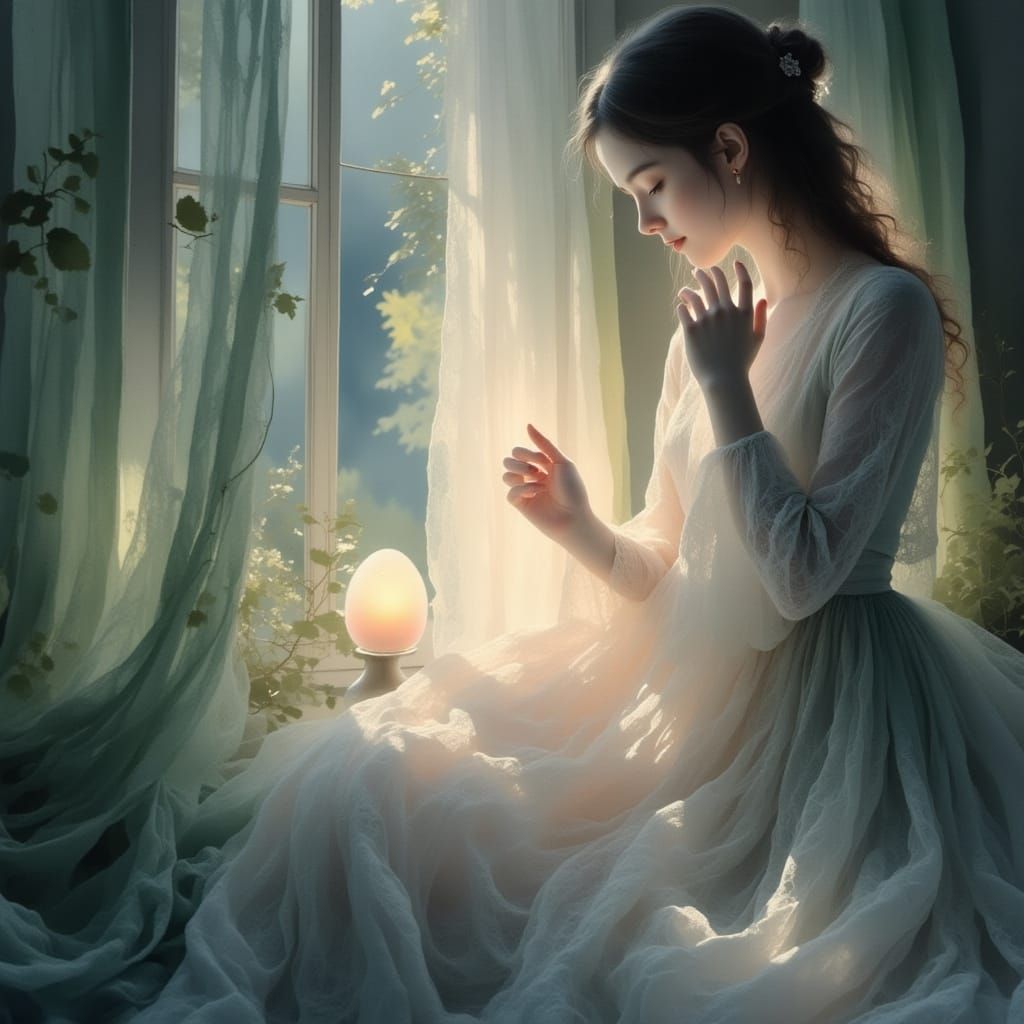 Surrealist Dreamscapes: Gentle Touch of Ethereal Light