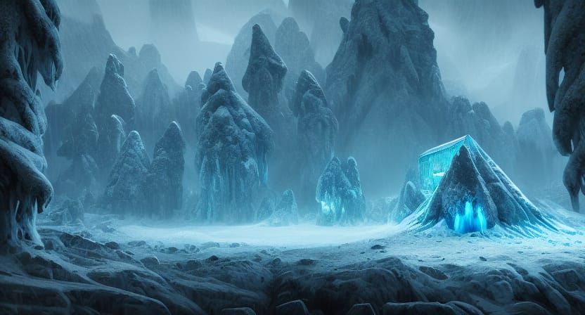 Jotunheim: Ice Giants in a Multicolored Landscape