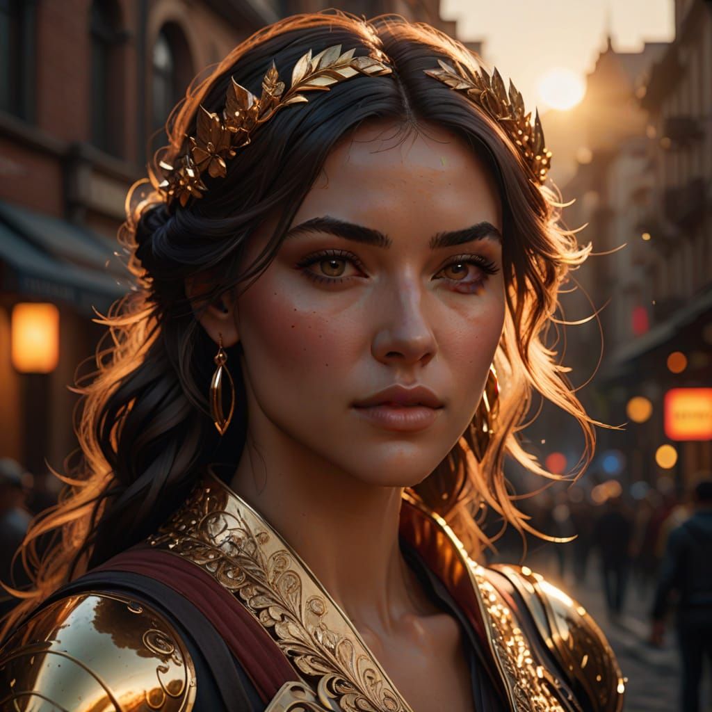 Ethereal Beauty in Warm, Golden Light