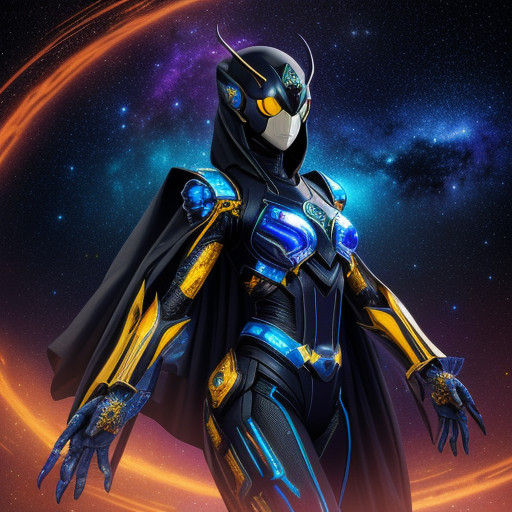 Ethereal Space Opera Heroine in Triadic Hues