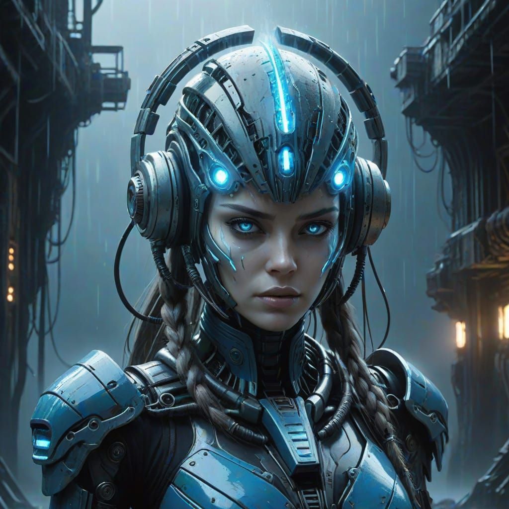 Cyborg Girl in Abandoned Mecha Kingdom