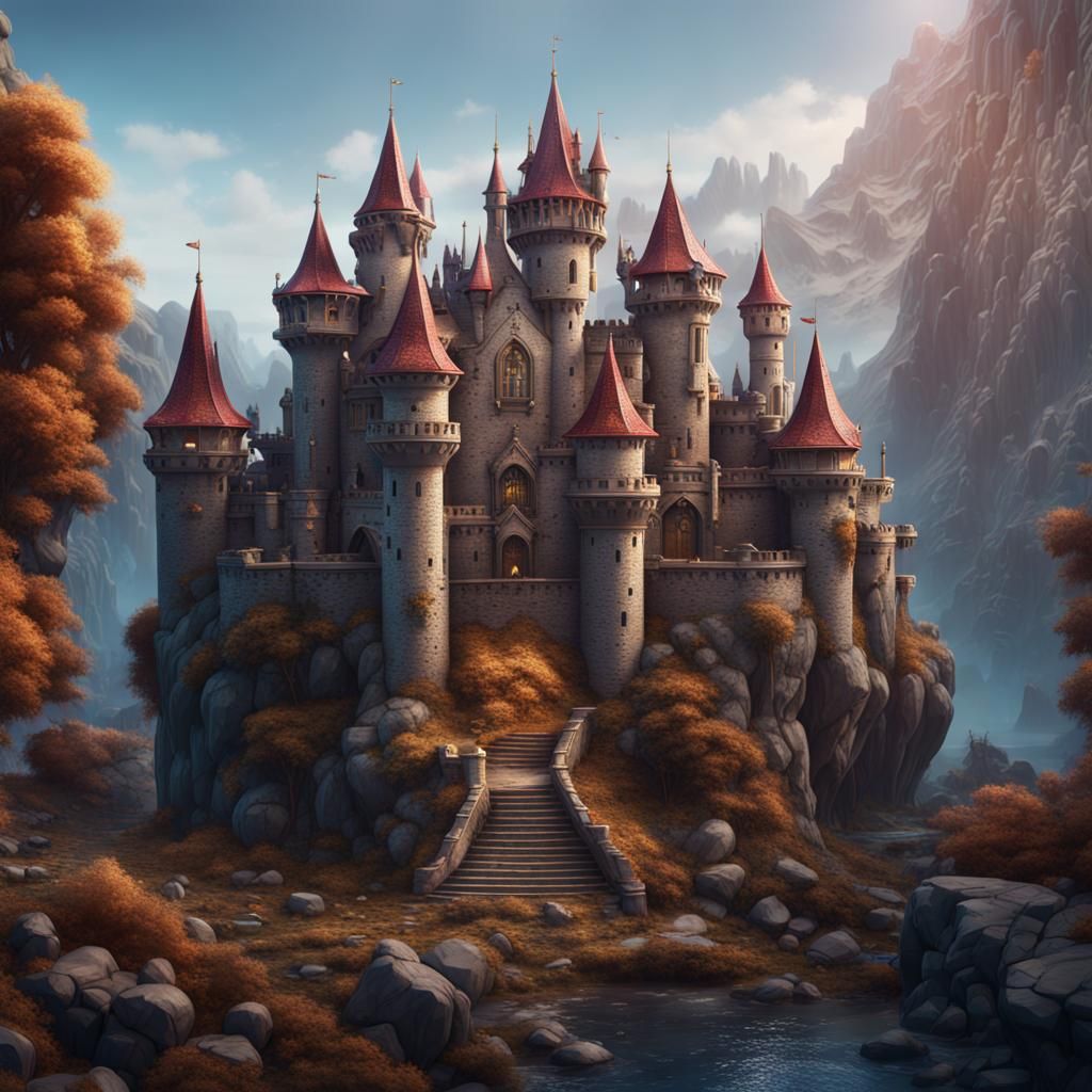 Gems Castle: Detailed Matte Painting