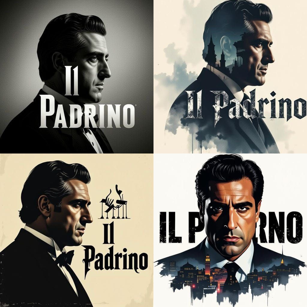Michael Corleone and 'Il Padrino' Double Exposure