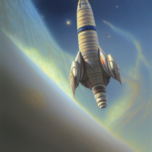 Spaceship take off
