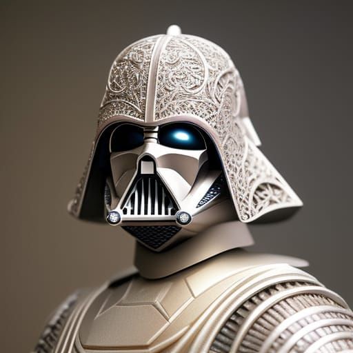Rococo Samurai Darth Vader Portrait
