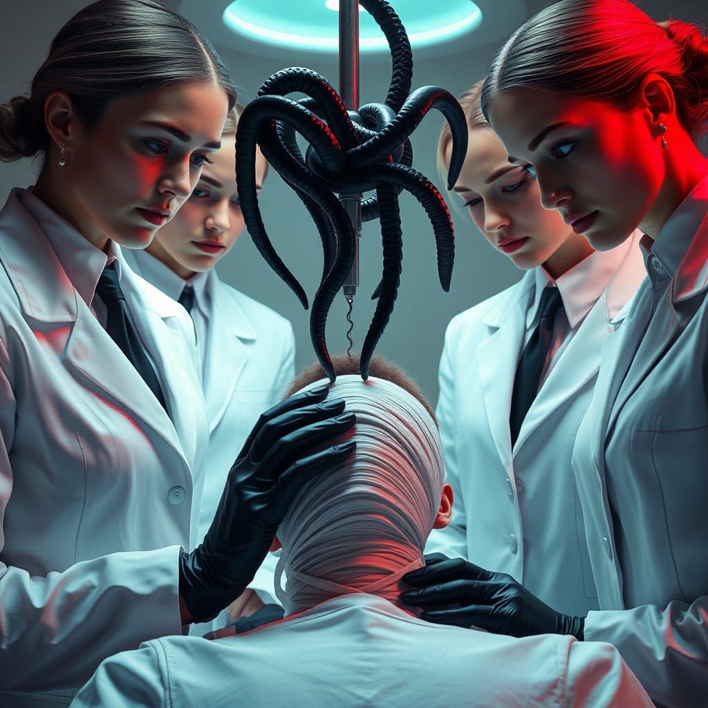 Sinister Scientists Brainwash Patient with Drill: Hyper-Real...