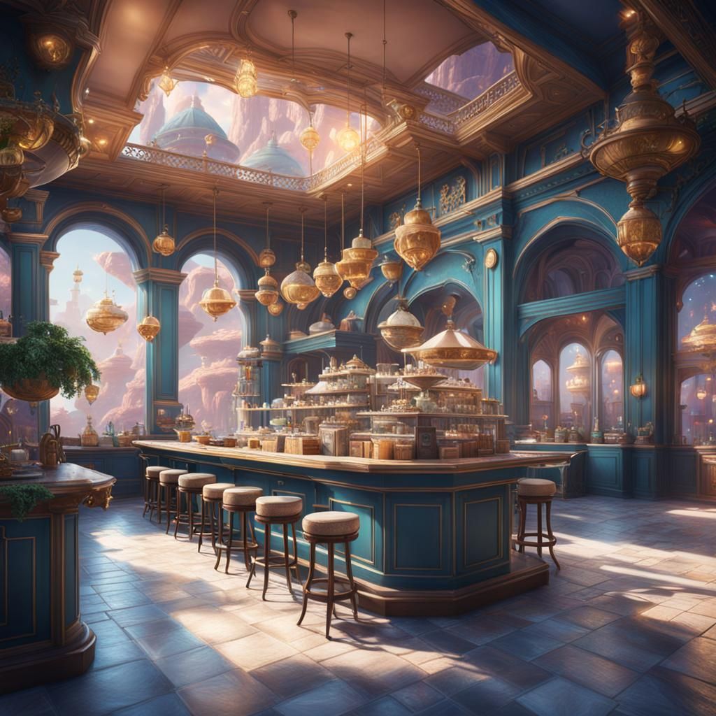 Planet Zrki Princesses Cafe: Fantasy Concept Art