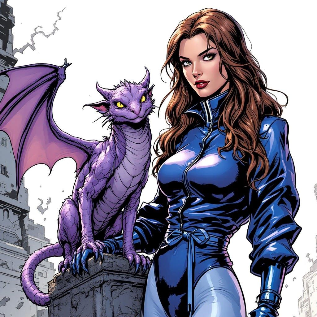 Marvel Comic Art of Shadowcat in Jim Lee Style
