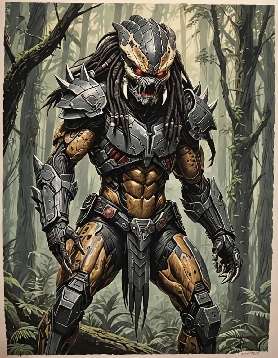 Predator Yautja Drawing Background