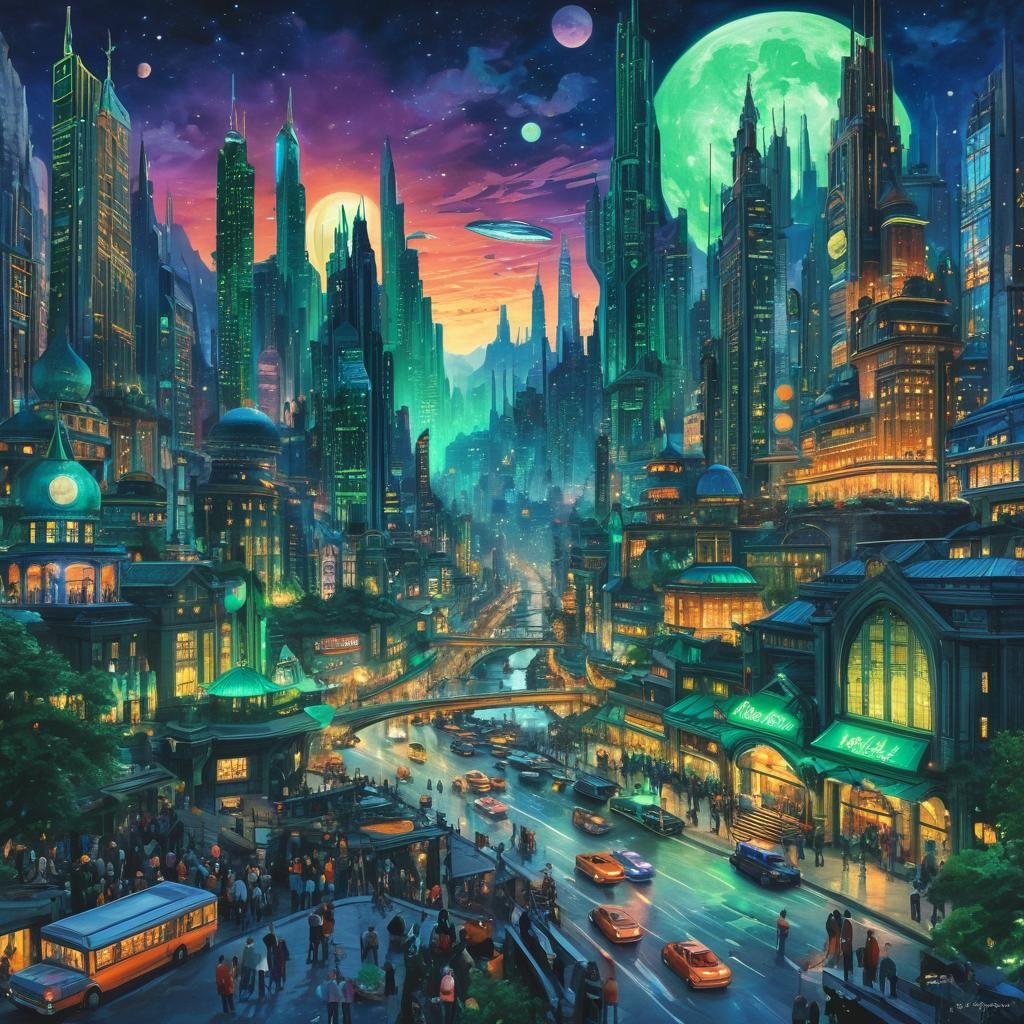 Vibrant Cityscape