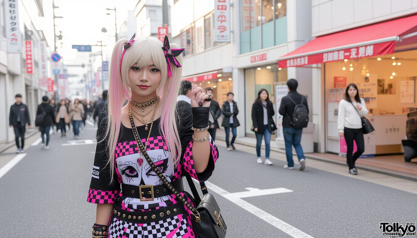 Punk Gyaru Girl: Okinawa, Shibuya, Harajuku Style