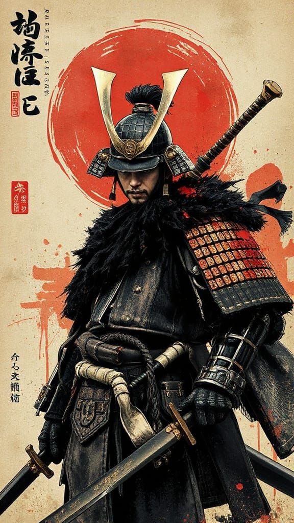 Samurai Portrait in Yoji Shinkawa Style