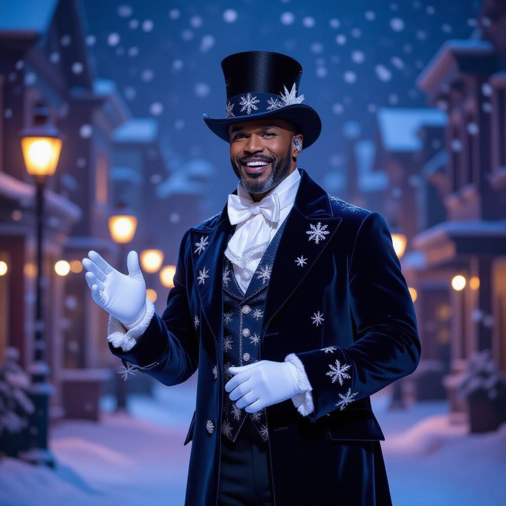 Jamie Foxx as Mr. Snow Meiser in Live Musical Performance