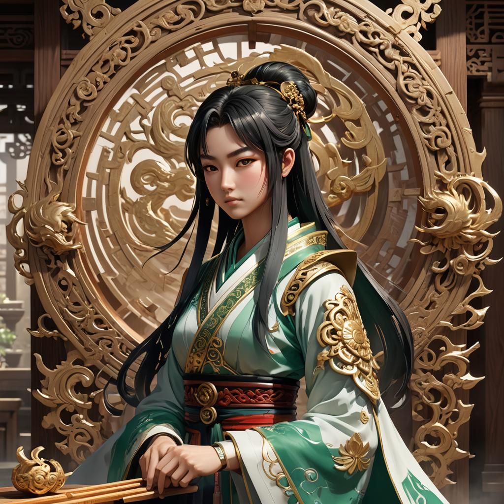 Yu Long: Anime-Inspired Qi Tool Maker Concept Art