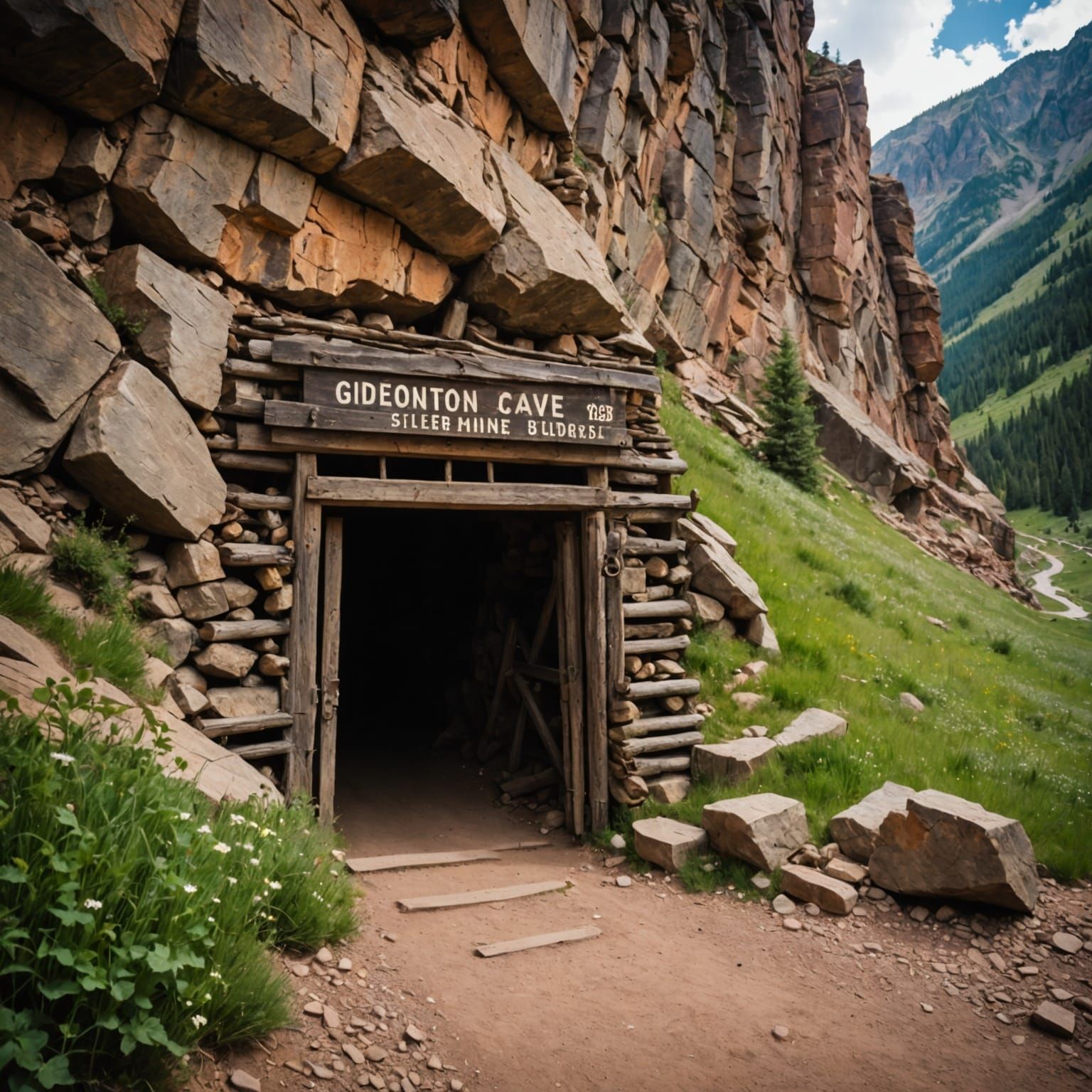 Abandoned Silver Mine Entrance, Old West Photography