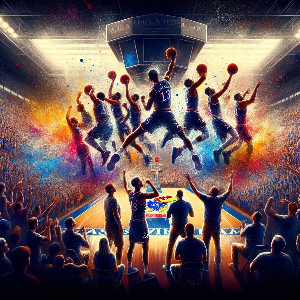 Kansas Jayhawks Victory at Allen Fieldhouse