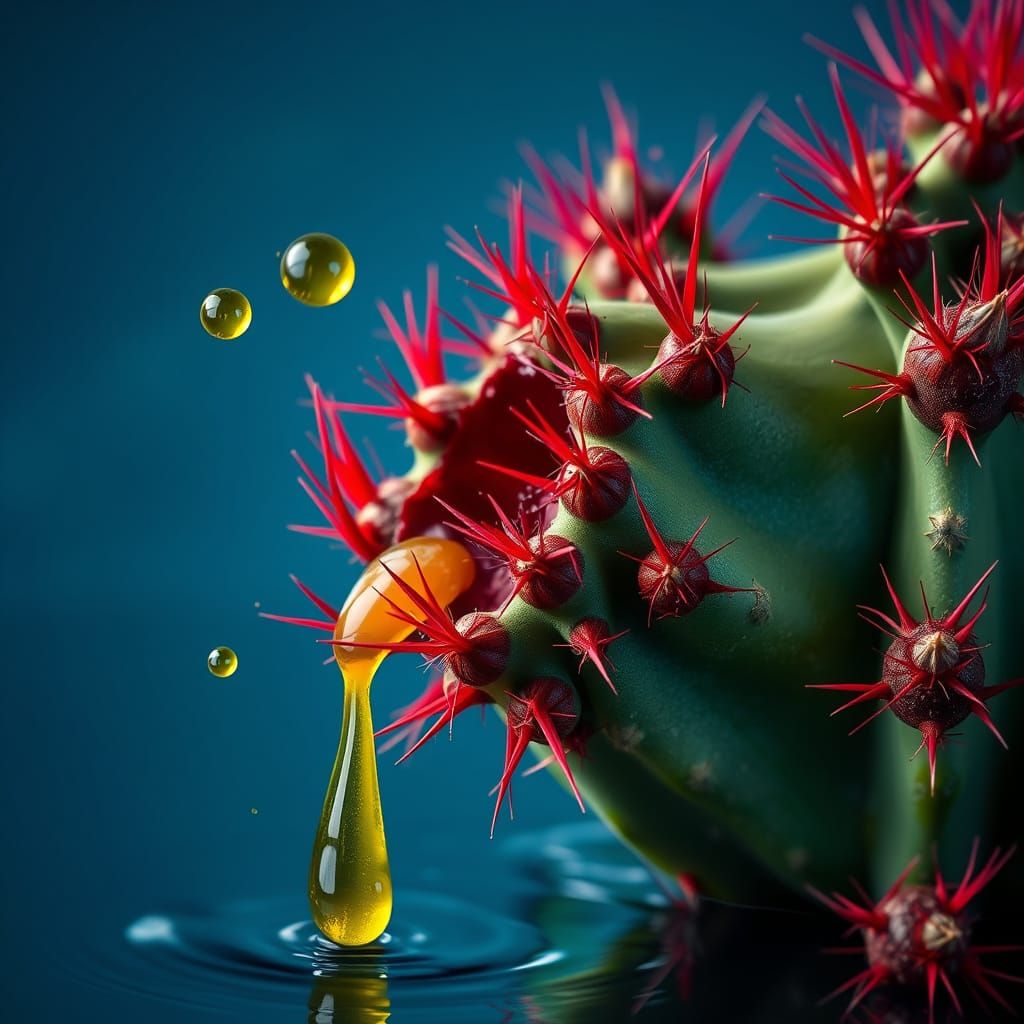 Vibrant Desert Apocalypse in Hyperrealistic Style