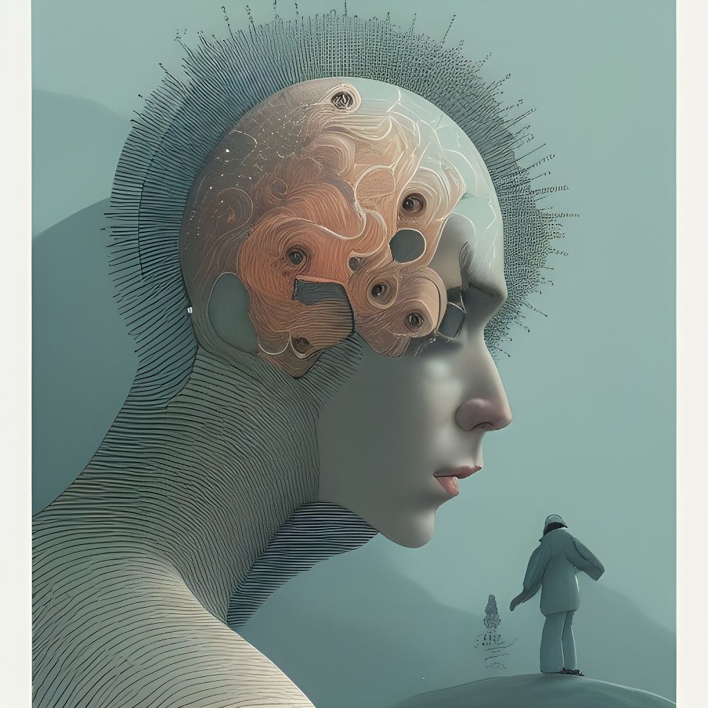 Surreal Melancholy: Ultra Detailed Cel-Shaded Art
